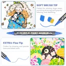 Let's Resin - Set markere acrilice cu două capete, 36 culori