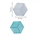 Matriță silicon suport hexagonal model grilaj