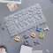 Formă din silicon pentru turnare - litere și cifre