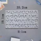 Formă din silicon pentru turnare - litere și cifre