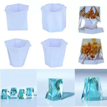 Matriță silicon bloc răsucit cu model spiral