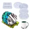 Set matrițe silicon suporturi texturate