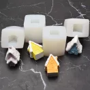 Matriță silicon 3D căsuță în zăpadă nr. 2