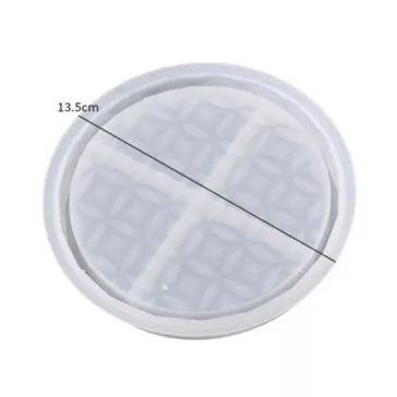 Matriță silicon suport rotund cu model cercuri