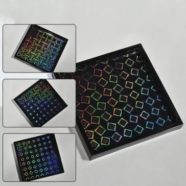 Matriță silicon suport holografic pătrat 1