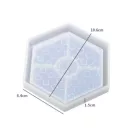 Matriță silicon suport holografic hexagon nr. 2