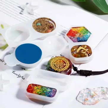 Matriță silicon formă pereche cerc cristal