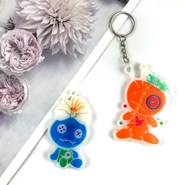 Matriță silicon fată voodoo pentru figurine